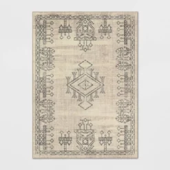 Hancock Distressed Center Motif Rug Beige - Threshold™ 12 Hancock Distressed Center Motif Rug Beige - Threshold™ -Selected Home Furnishings Store GUEST 83a3285f 266c 4fe0 977c ecd0bb0848d3