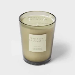 Colored Vase Glass With Dustcover Watermint And Eucalyptus Candle Green - Threshold™ 14 Colored Vase Glass With Dustcover Watermint And Eucalyptus Candle Green - Threshold™ -Selected Home Furnishings Store GUEST 8583e514 219c 427d 837a db7f3589ab6c