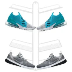 MDesign Metal Shoe Display & Storage Rack, 4 Tier, Wall Mount 22 MDesign Metal Shoe Display & Storage Rack, 4 Tier, Wall Mount -Selected Home Furnishings Store GUEST 864aea1f 8a85 491b 90d4 3b9991d0cb12