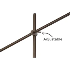 Possini Euro Design Industrial Floor Lamp Adjustable Arm 62.5" Tall Oiled Bronze Metal Light Brown Linen Drum Shade For Living Room Reading 11 Possini Euro Design Industrial Floor Lamp Adjustable Arm 62.5" Tall Oiled Bronze Metal Light Brown Linen Drum Shade For Living Room Reading -Selected Home Furnishings Store GUEST 865aed3f 133f 4541 bf6d b6247a5233dd