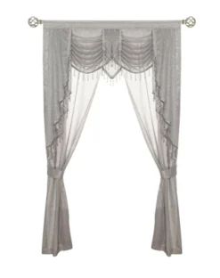 Kate Aurora Ultra Glam Beaded Sparkly Sheer Window In A Bag Curtain Set 16 Kate Aurora Ultra Glam Beaded Sparkly Sheer Window In A Bag Curtain Set -Selected Home Furnishings Store GUEST 86d42584 d4d1 44f9 82eb 29ccedfcc11b