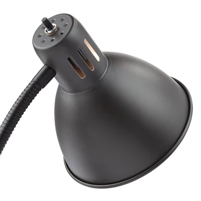 360 Lighting Breck Desk Table Lamp 17" High Dark Bronze Metal Adjustable Gooseneck Arm For Bedroom Bedside Nightstand Office Kids Family House Home 4 360 Lighting Breck Desk Table Lamp 17" High Dark Bronze Metal Adjustable Gooseneck Arm For Bedroom Bedside Nightstand Office Kids Family House Home - Image 2