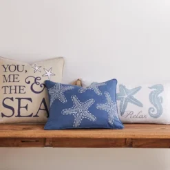 Blue Bay Seahorse Relax Decorative Pillow - Levtex Home -Selected Home Furnishings Store GUEST 8ad80fec ba95 4ec1 8f1c 688edb3c2194