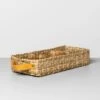 3 Compartment Woven Tank Tray With Leather Handles Beige - Hearth & Hand™ With Magnolia 2 3 Compartment Woven Tank Tray With Leather Handles Beige - Hearth & Hand™ With Magnolia -Selected Home Furnishings Store GUEST 8c2d4e55 811d 458e 87af a93405b01f99