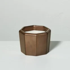 Octagonal Ceramic Cashmere & Suede Fall Jar Candle Metallic Bronze - Hearth & Hand™ With Magnolia 10 Octagonal Ceramic Cashmere & Suede Fall Jar Candle Metallic Bronze - Hearth & Hand™ With Magnolia -Selected Home Furnishings Store GUEST 8d3191e0 b160 4eec bea1 9822c9fa9e34