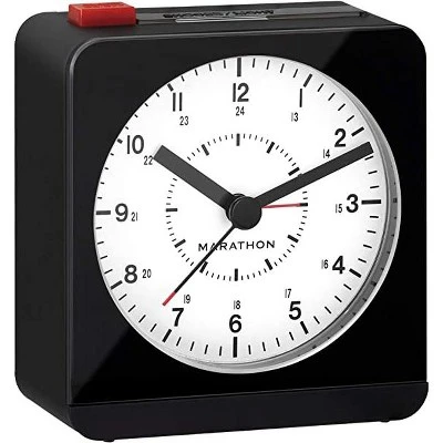 Marathon Analog Classic Sleek & Stylish Desk Alarm Clock With Auto Ambient Night Light 8 Marathon Analog Classic Sleek & Stylish Desk Alarm Clock With Auto Ambient Night Light - Image 6