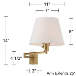 360 Lighting Clement Modern Swing Arm Wall Lamps Set Of 2 Warm Gold Plug-in Light Fixture White Linen Shade For Bedroom Bedside Living Room Reading 13 360 Lighting Clement Modern Swing Arm Wall Lamps Set Of 2 Warm Gold Plug-in Light Fixture White Linen Shade For Bedroom Bedside Living Room Reading -Selected Home Furnishings Store GUEST 8fbdd399 ffe6 4895 b4ab 37dabacf0fd6