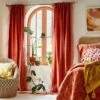 1pc Light Filtering Velvet Macrame Trim Window Curtain Panel Burnt Orange - Opalhouse™ Designed With Jungalow™ 1 1pc Light Filtering Velvet Macrame Trim Window Curtain Panel Burnt Orange - Opalhouse™ Designed With Jungalow™ -Selected Home Furnishings Store GUEST 92dfaf13 4813 4967 a623 6cda6de279dc
