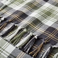 Tartan Fall Plaid Woven Throw Blanket Green/Cream/Khaki/Gray - Hearth & Hand™ With Magnolia -Selected Home Furnishings Store GUEST 95971c60 5a34 4c2c 8ca6 ea67db50d411
