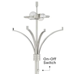 Possini Euro Design Modern Floor Lamp 64" Tall Brushed Nickel Silver Organza White Linen Drum Shade For Living Room Bedroom Office 12 Possini Euro Design Modern Floor Lamp 64" Tall Brushed Nickel Silver Organza White Linen Drum Shade For Living Room Bedroom Office -Selected Home Furnishings Store GUEST 9743b9a1 5f49 4b60 a129 9c356e6888e3