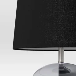 Smoked Glass Table Lamp Black (Includes LED Light Bulb) - Threshold™ 7 Smoked Glass Table Lamp Black (Includes LED Light Bulb) - Threshold™ -Selected Home Furnishings Store GUEST 98601f77 85c9 4f8f 8da7 81ac1ada24e3