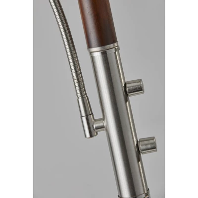 Lexington Combo Floor Lamp Black - Adesso 5 Lexington Combo Floor Lamp Black - Adesso - Image 3