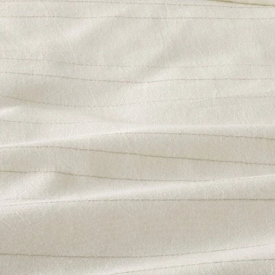 Fine Stripe Comforter Set Sour Cream/Twilight Taupe - Hearth & Hand™ With Magnolia 3 Fine Stripe Comforter Set Sour Cream/Twilight Taupe - Hearth & Hand™ With Magnolia