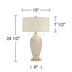 360 Lighting Cody Rustic Farmhouse Table Lamps 24 1/2" High Set Of 2 Beige Textured Pebble Drum Shade For Bedroom Living Room Bedside Nightstand House 15 360 Lighting Cody Rustic Farmhouse Table Lamps 24 1/2" High Set Of 2 Beige Textured Pebble Drum Shade For Bedroom Living Room Bedside Nightstand House -Selected Home Furnishings Store GUEST 9b2d2d00 4c2e 4770 86c0 c5a78dd9b8a1
