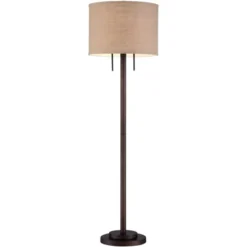 Possini Euro Design Garth Modern Floor Lamp Standing 63 1/2" Tall Oil Rubbed Bronze Burlap Fabric Drum Shade For Living Room Bedroom Office House Home 13 Possini Euro Design Garth Modern Floor Lamp Standing 63 1/2" Tall Oil Rubbed Bronze Burlap Fabric Drum Shade For Living Room Bedroom Office House Home -Selected Home Furnishings Store GUEST 9c619651 dfc1 48c4 b620 68e69c4a28de