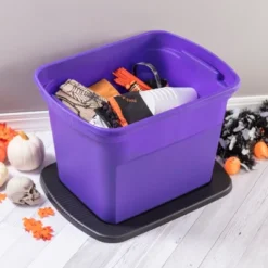 Sterilite 18 Gallon Orange Plastic Storage Container Bin Tote With Black Lid, Halloween 8 Sterilite 18 Gallon Orange Plastic Storage Container Bin Tote With Black Lid, Halloween -Selected Home Furnishings Store GUEST 9dc3b4f0 da47 495d 8c29 b72e0c686a57