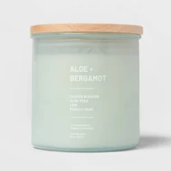 Glass Jar Aloe And Bergamot Candle Green - Threshold™ 13 Glass Jar Aloe And Bergamot Candle Green - Threshold™ -Selected Home Furnishings Store GUEST 9e0c4894 3c8b 4edb 8151 c9146810ec29