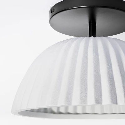 Scalloped Semi-Flush Mount Ceiling Light - Threshold™ Designed With Studio McGee 5 Scalloped Semi-Flush Mount Ceiling Light - Threshold™ Designed With Studio McGee - Image 3