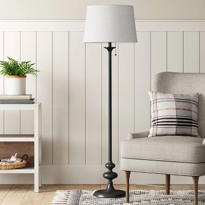 Londonberry Stick Floor Lamp Black - Threshold™ 3 Londonberry Stick Floor Lamp Black - Threshold™