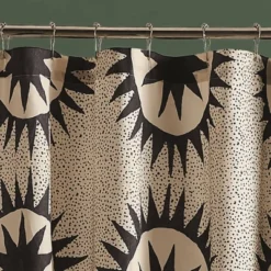 Soleil Shower Curtain Black/Ivory - Jungalow By Justina Blakeney 7 Soleil Shower Curtain Black/Ivory - Jungalow By Justina Blakeney -Selected Home Furnishings Store GUEST a369446c f56f 4d25 b5dd c2f21f810e34