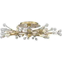 Possini Euro Design Ceiling Light Semi Flush Mount Fixture LED Brass 27 1/2" Wide 10-Light Crystal Berry For Living Room 12 Possini Euro Design Ceiling Light Semi Flush Mount Fixture LED Brass 27 1/2" Wide 10-Light Crystal Berry For Living Room -Selected Home Furnishings Store GUEST a39380e4 f2df 4e18 8b1c 062c72465b59