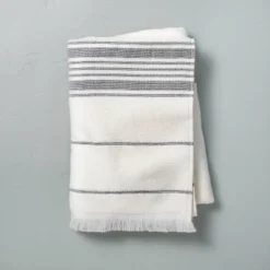 Multistripe Bath Towels Cream/Gray - Hearth & Hand™ With Magnolia 13 Multistripe Bath Towels Cream/Gray - Hearth & Hand™ With Magnolia -Selected Home Furnishings Store GUEST a3ab88f0 8654 425b a1f7 f62caee554f1