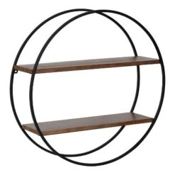 24" Diameter Sequoia Wood And Metal Round Wall Shelf - Kate & Laurel All Things Decor 20 24" Diameter Sequoia Wood And Metal Round Wall Shelf - Kate & Laurel All Things Decor -Selected Home Furnishings Store GUEST a3fb1e05 6807 4381 baff 5fe72a0f94e9