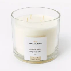 Clear Glass Masala Rose Candle White - Threshold™ Designed With Studio McGee 13 Clear Glass Masala Rose Candle White - Threshold™ Designed With Studio McGee -Selected Home Furnishings Store GUEST a428fcef ae40 495d b3e2 43ba30c44f06