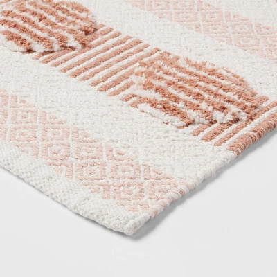 20"x32" Global Bath Rug Clay Pink - Threshold™ 4 20"x32" Global Bath Rug Clay Pink - Threshold™ - Image 2