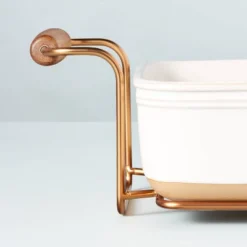 4.25qt Oven-to-Table Stoneware Baking Dish With Cradle Carrier Cream/Clay - Hearth & Hand™ With Magnolia -Selected Home Furnishings Store GUEST a6a6fc4c f8f3 4913 a404 ef592b5d98a2