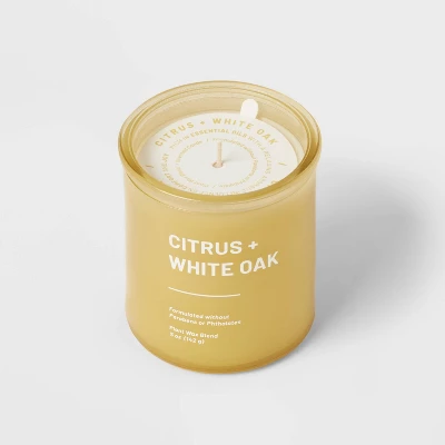 Wellness Jar Citrus And White Oak Candle Yellow - Threshold™ 7 Wellness Jar Citrus And White Oak Candle Yellow - Threshold™ - Image 5