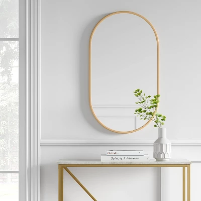 16" X 28" Metal Oval Pill Mirror - Project 62™ 3 16" X 28" Metal Oval Pill Mirror - Project 62™