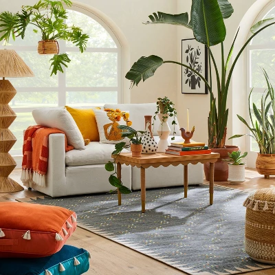 Dot Pattern Boarder Rug - Opalhouse™ Designed With Jungalow™ 3 Dot Pattern Boarder Rug - Opalhouse™ Designed With Jungalow™