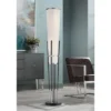 Possini Euro Design Flute Modern Torchiere Floor Lamp 64" Tall Satin Black Brushed Nickel White Linen Shade For Living Room Bedroom Office House Home 2 Possini Euro Design Flute Modern Torchiere Floor Lamp 64" Tall Satin Black Brushed Nickel White Linen Shade For Living Room Bedroom Office House Home -Selected Home Furnishings Store GUEST adfe9dd2 637a 42fe 9c43 05812e1fb51f
