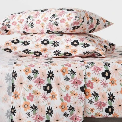 Easy Care Printed Pattern Sheet Set - Room Essentials™ 3 Easy Care Printed Pattern Sheet Set - Room Essentials™