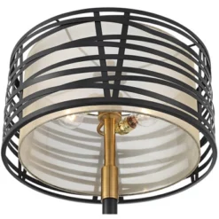 Possini Euro Design Halifax Modern Industrial Floor Lamp 64 1/2" Tall Matte Black Warm Gold Metal Double Drum Shade For Living Room Bedroom Office 11 Possini Euro Design Halifax Modern Industrial Floor Lamp 64 1/2" Tall Matte Black Warm Gold Metal Double Drum Shade For Living Room Bedroom Office -Selected Home Furnishings Store GUEST af7eed5f 7d25 47c5 b7a6 4423133583dc