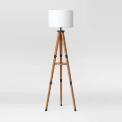 Tripod Floor Lamp With Shelf Brown Wood - Threshold™ 10 Tripod Floor Lamp With Shelf Brown Wood - Threshold™ -Selected Home Furnishings Store GUEST b1b8ca20 55ea 4c4e bc34 1f4ca7a73cd2