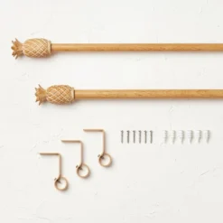 Pineapple Faux Wood Curtain Rod Natural Wood - Opalhouse™ Designed With Jungalow™ 9 Pineapple Faux Wood Curtain Rod Natural Wood - Opalhouse™ Designed With Jungalow™ -Selected Home Furnishings Store GUEST b565e685 bbc8 405f abbe 297780442d88