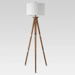 Oak Wood Tripod Floor Lamp Dark Brown - Threshold™ 22 Oak Wood Tripod Floor Lamp Dark Brown - Threshold™ -Selected Home Furnishings Store GUEST b5ab96e0 432f 4e8b 8afb fa38a8c1b3fe