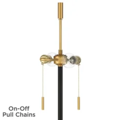 Possini Euro Design Roxie Modern Floor Lamp With Riser 65 1/2" Tall Brass Black Metal Sheer Linen Double Drum Shade For Living Room Bedroom Office 11 Possini Euro Design Roxie Modern Floor Lamp With Riser 65 1/2" Tall Brass Black Metal Sheer Linen Double Drum Shade For Living Room Bedroom Office -Selected Home Furnishings Store GUEST b5c07179 5767 4f85 8a6f b0163d6075eb