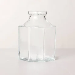 Octagonal Clear Glass Bottle Vase - Hearth & Hand™ With Magnolia 11 Octagonal Clear Glass Bottle Vase - Hearth & Hand™ With Magnolia -Selected Home Furnishings Store GUEST b77fda3b 4964 41c9 b258 a7f93f4b99c9
