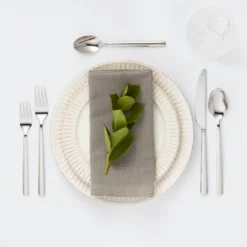 20pc Valona 18/10 Stainless Steel Flatware Set - Threshold Signature™