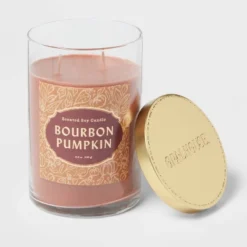 21.5oz Lidded Glass Jar 2-Wick Bourbon Pumpkin Candle - Opalhouse™ 5 21.5oz Lidded Glass Jar 2-Wick Bourbon Pumpkin Candle - Opalhouse™ -Selected Home Furnishings Store GUEST b97bd4c3 cb36 4c45 84ed 18c83428c2f3