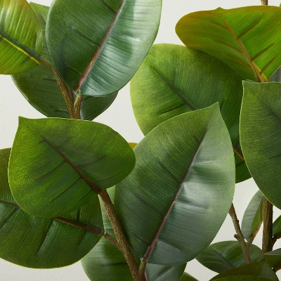 73" Faux Rubber Leaf Tree - Hearth & Hand™ With Magnolia 4 73" Faux Rubber Leaf Tree - Hearth & Hand™ With Magnolia - Image 2