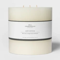 Pillar Candle Soft Cotton White - Threshold™ 12 Pillar Candle Soft Cotton White - Threshold™ -Selected Home Furnishings Store GUEST ba85ccc0 51d2 49b1 b7fa 9591207f9ad8