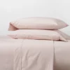 300 Thread Count Organic Cotton Solid Sheet Set - Threshold 2 300 Thread Count Organic Cotton Solid Sheet Set - Threshold -Selected Home Furnishings Store GUEST ba8879aa 7511 4fd1 9bca 2772b2b6e3c1