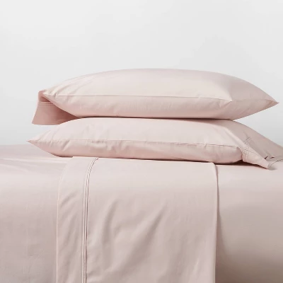 300 Thread Count Organic Cotton Solid Sheet Set - Threshold 3 300 Thread Count Organic Cotton Solid Sheet Set - Threshold