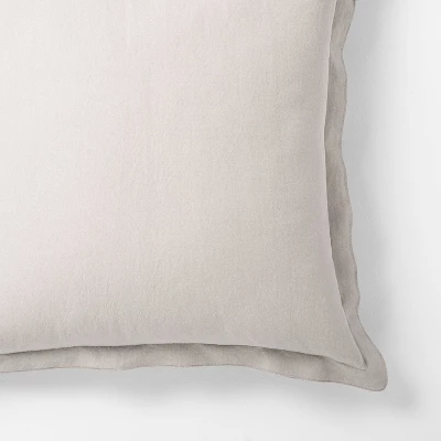 26"x26" Cotton & Linen Blend Euro Pillow - Hearth & Hand™ With Magnolia 5 26"x26" Cotton & Linen Blend Euro Pillow - Hearth & Hand™ With Magnolia - Image 3