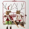 Sullivans Ski Lift Hanging Display 33"H Red -Selected Home Furnishings Store GUEST bc071dfd 78a5 4910 8c3a 612ca08a6f14