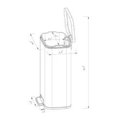 45L Rectangular Step Trash Can - Brightroom™ 12 45L Rectangular Step Trash Can - Brightroom™ -Selected Home Furnishings Store GUEST bc44a777 3ad8 456c b42b 05cf0b17d67c